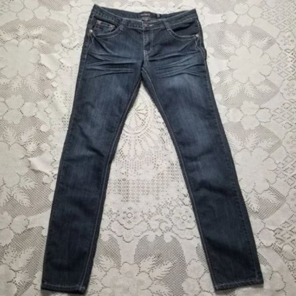 Dark Wash Skinny Jeans 11
